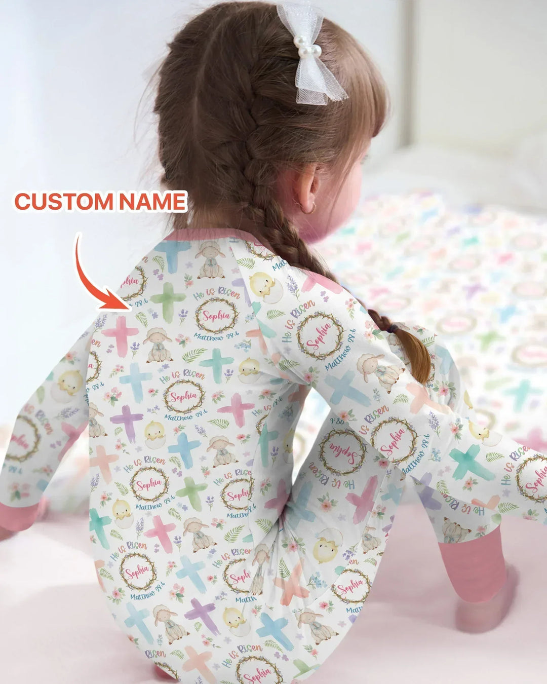 He Is Risen Personalized Bamboo Convertible Zippy