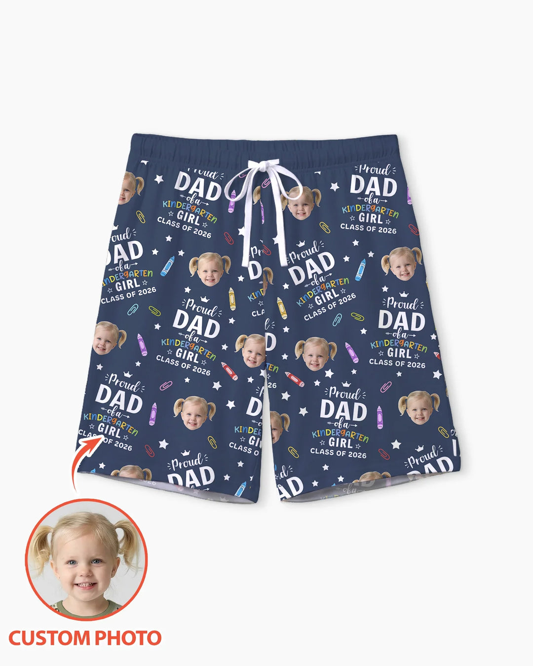 Proud Dad Mom Of Class Of 2026 Bamboo Men Short Sleeve Short Pajama Set