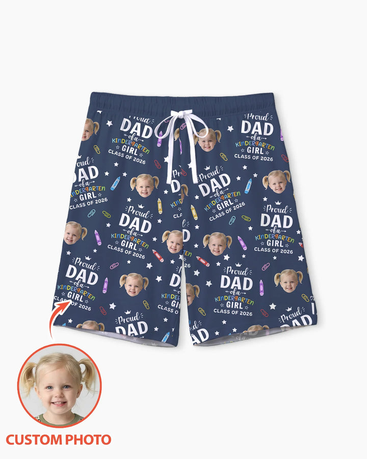 Proud Dad Mom Of Class Of 2026 Bamboo Men Short Sleeve Short Pajama Set