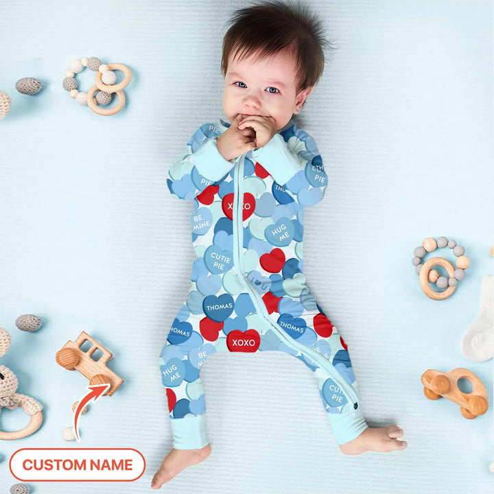Valentine Candy Crush Family Matching Bamboo Convertible Zippy