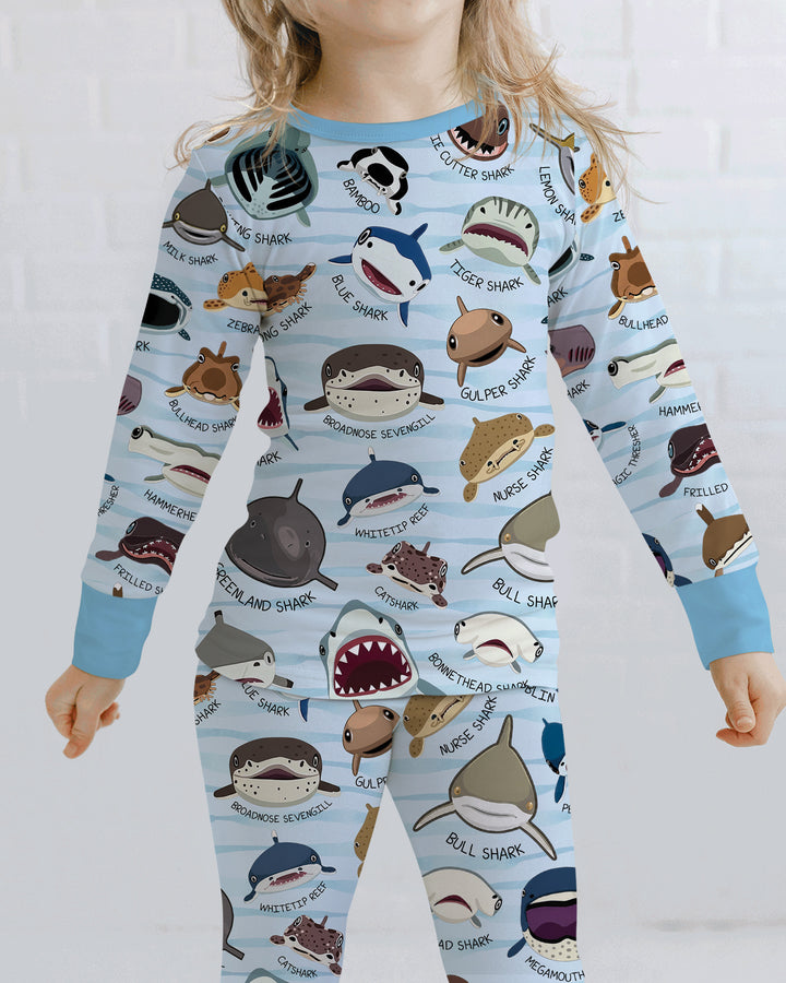 Template Bamboo Two Piece Long Sleeve Pyjamas Set