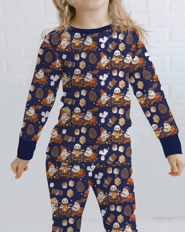 Campfire Boo Bamboo Two Piece Long Sleeve Pajama Set