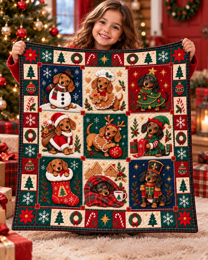 Patchwork Holiday Bamboo Blanket
