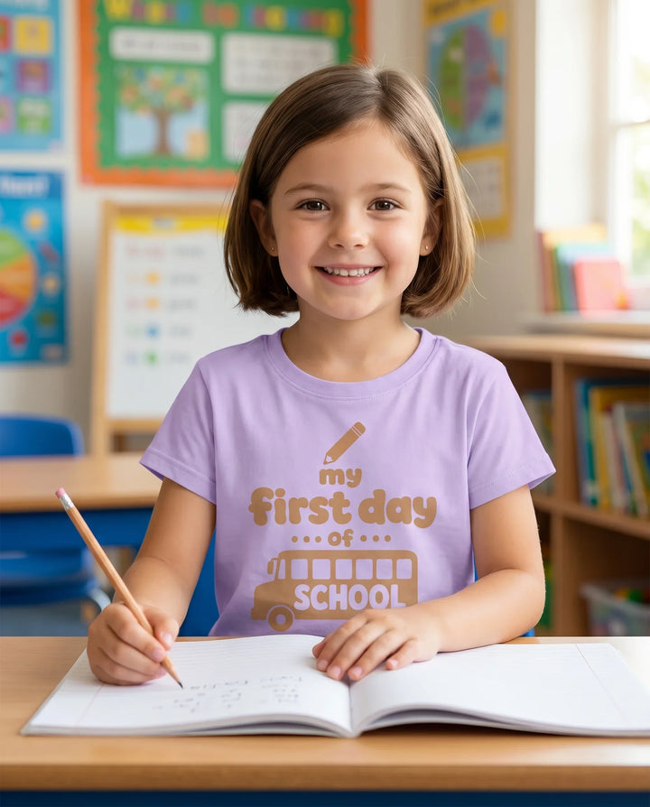 My First Day Of School Bamboo Crewneck T-Shirt
