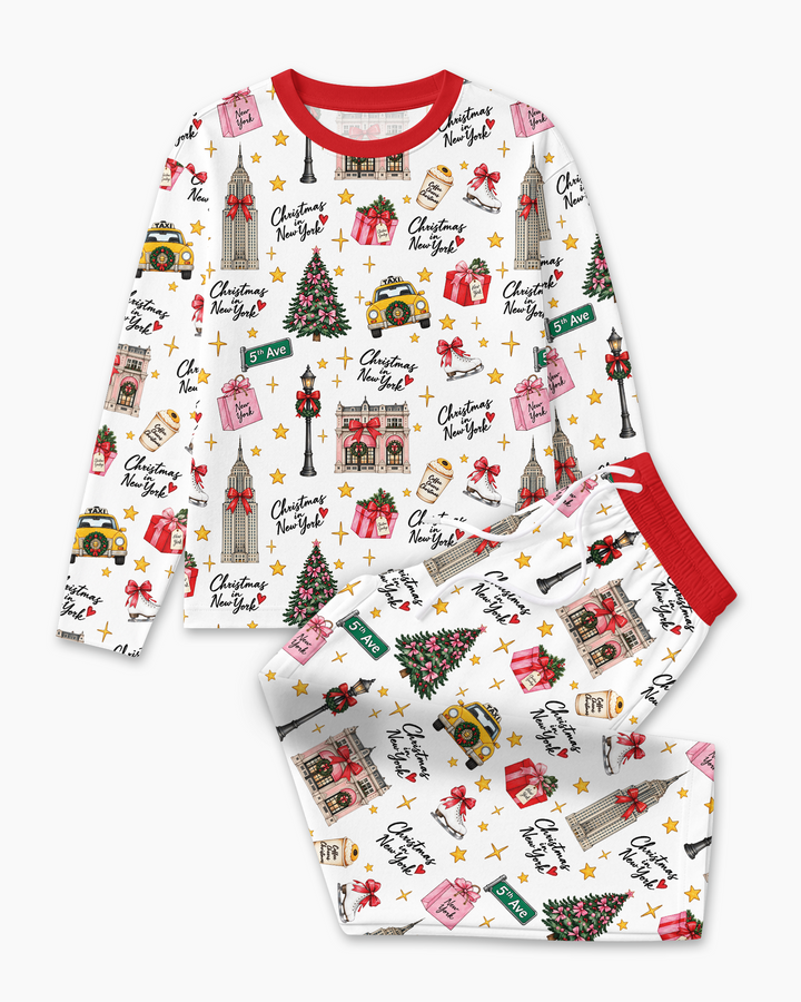 Christmas In NYC Bamboo Men's Pajama Set