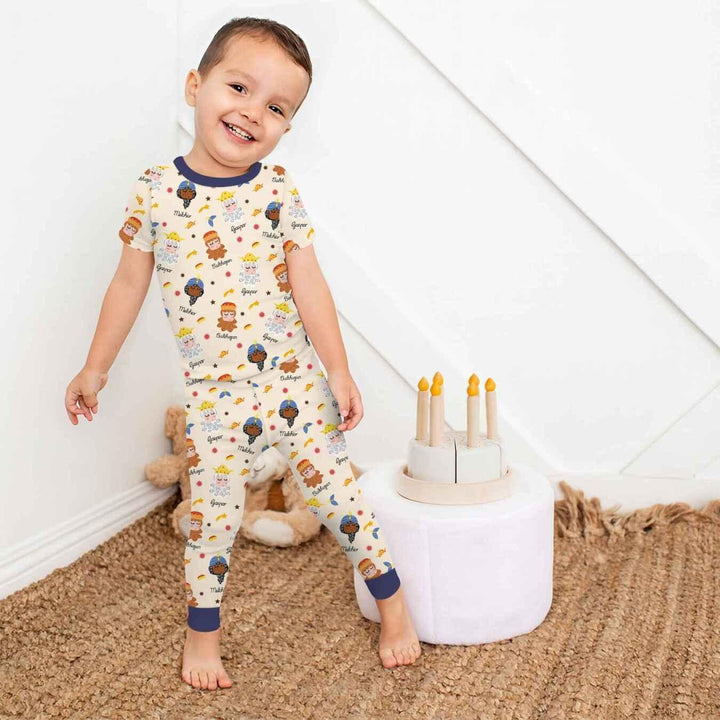 Tres Reyes Magos Bamboo Two Piece Short Sleeve Pajama Set