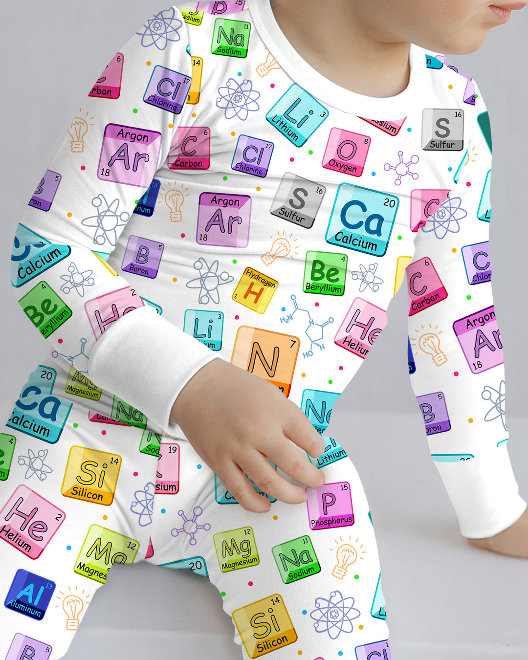 Science Elements Bamboo Two Piece Long Sleeve Pajama Set