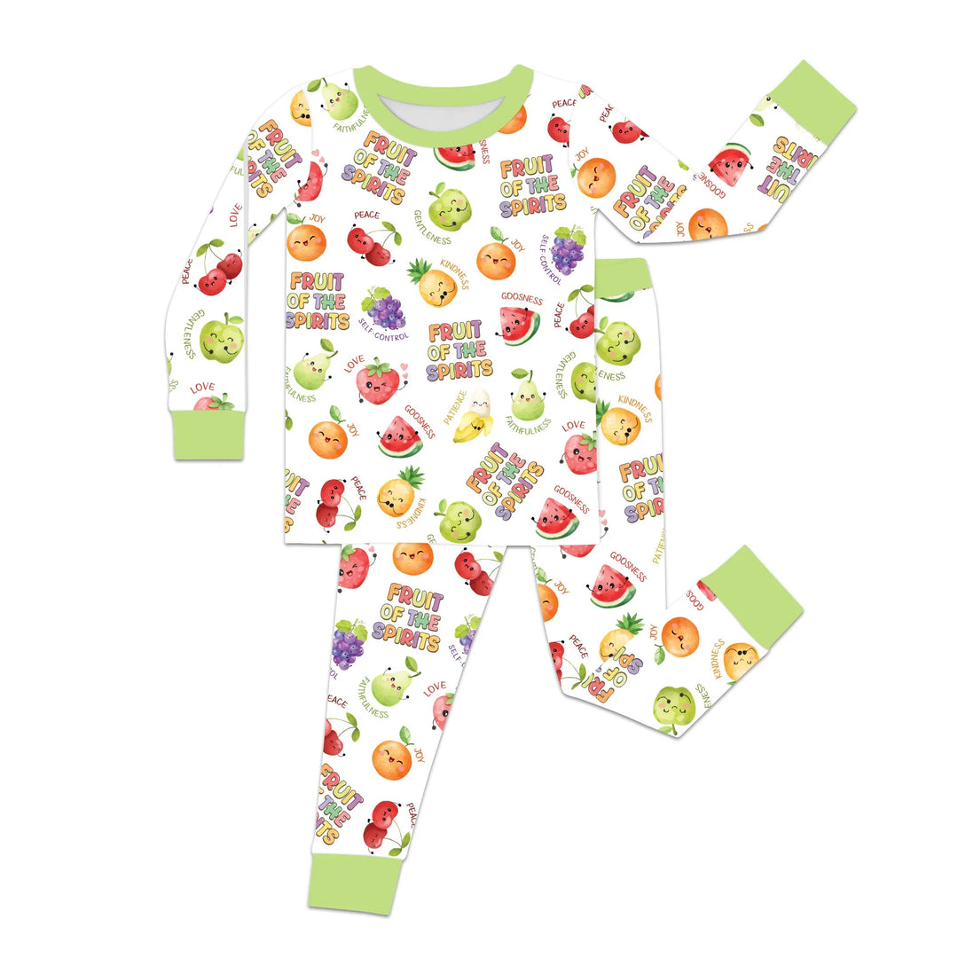 Fruit of the Spirit Bamboo Two Piece Long Sleeve Pajama Set