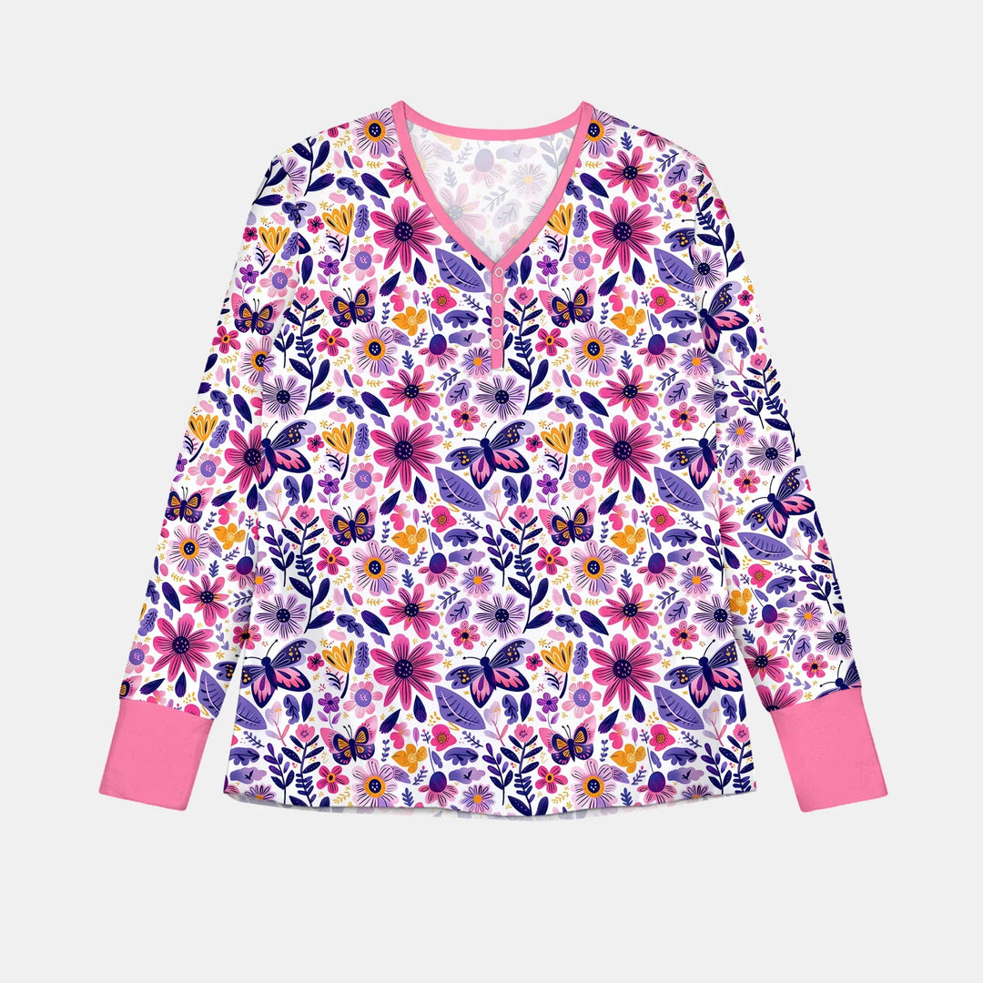 Moody Floral Bamboo Women Pajama Set