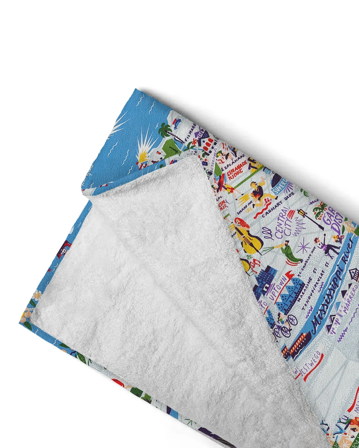 New Orleans Bamboo Beach Towel