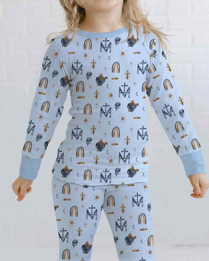 Template Bamboo Two Piece Long Sleeve Pyjamas Set