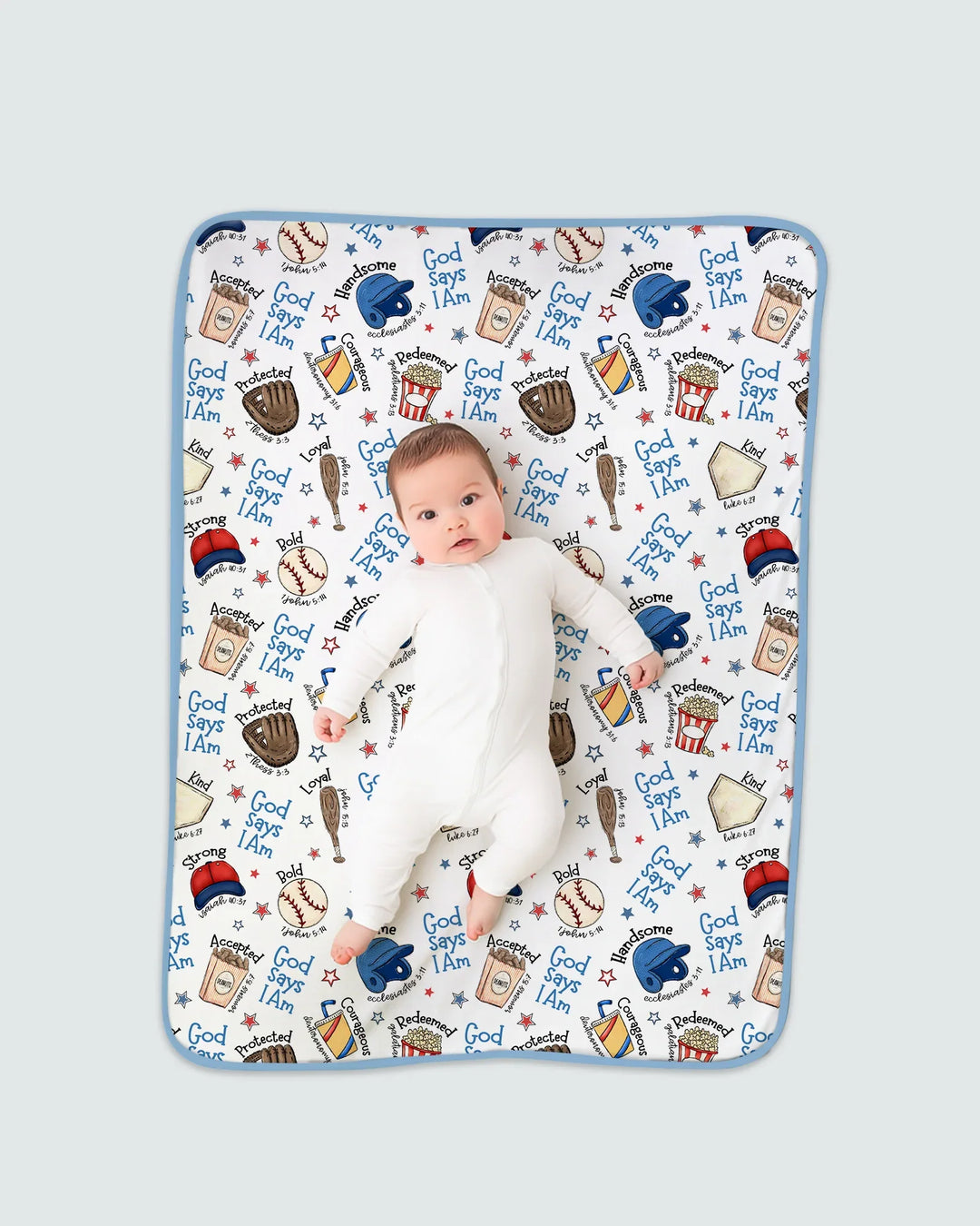 Christian Baseball Bamboo Blanket