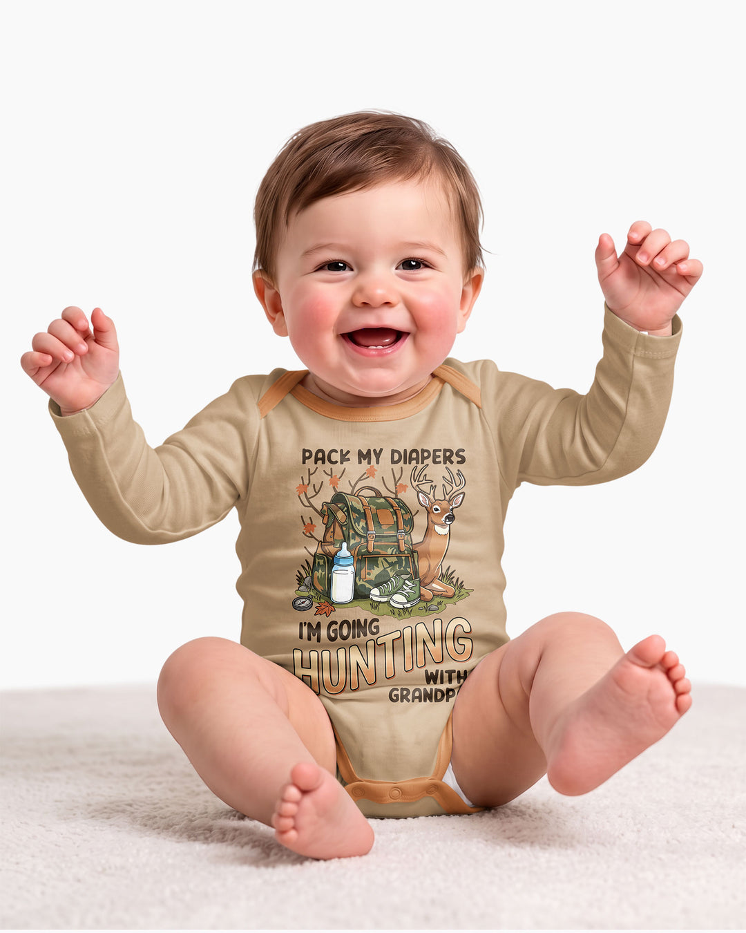 I Am Going Hunting Bamboo Bodysuit