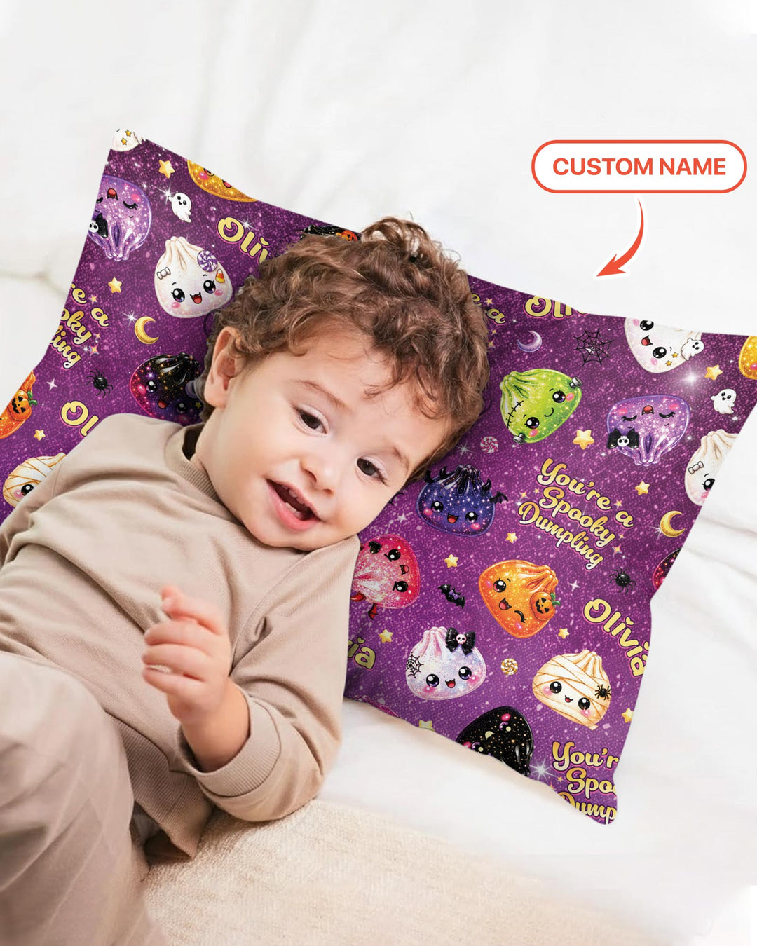 Custom Name You're A Spooky Dumpling Bamboo Pillow Case