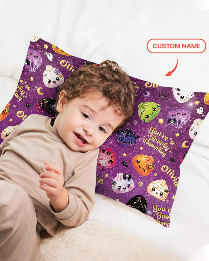 Custom Name You're A Spooky Dumpling Bamboo Pillow Case