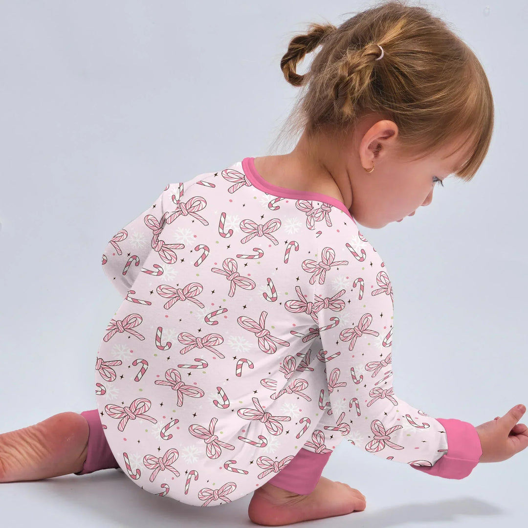 Pink Candy Bows Bamboo Convertible Zippy