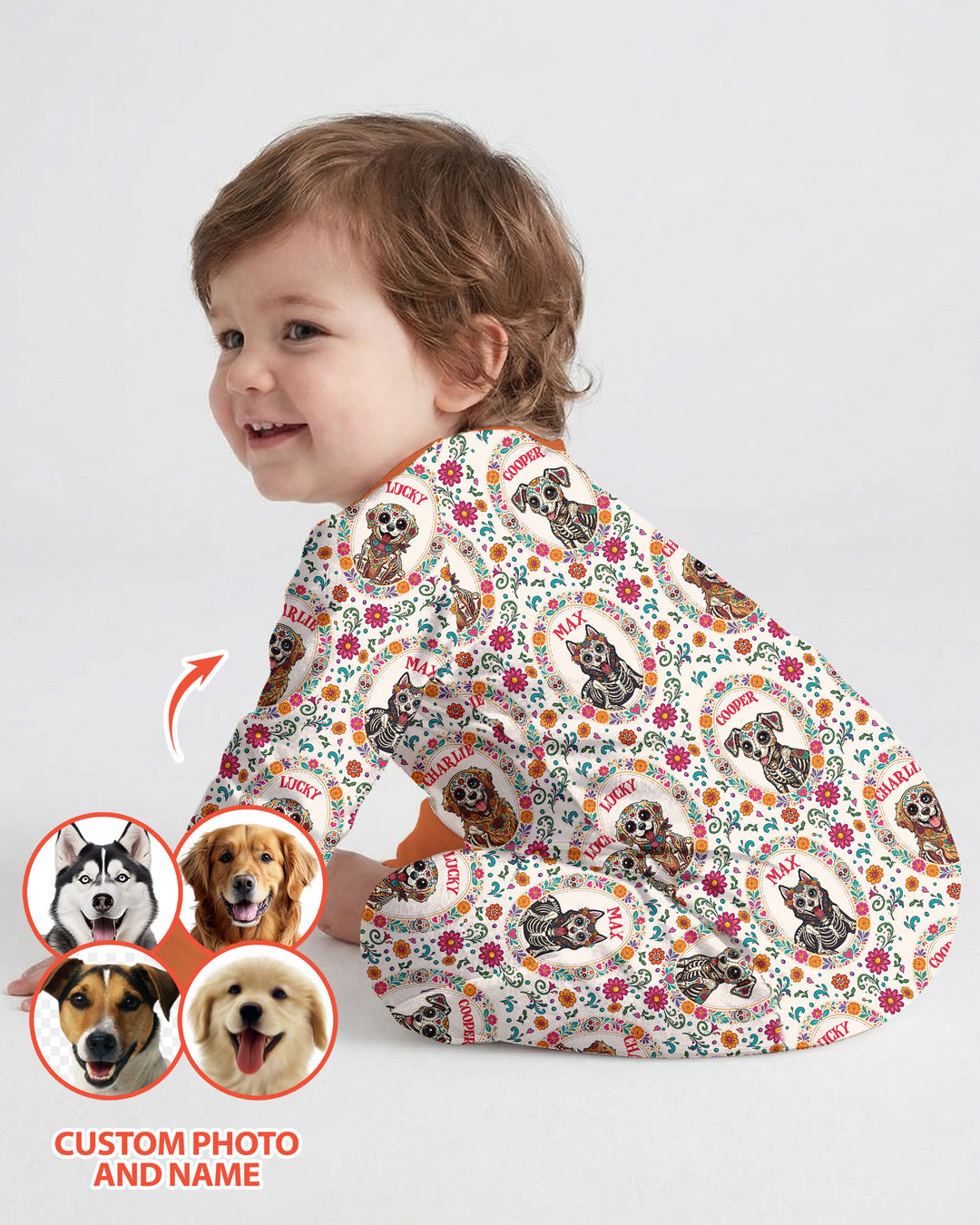 Hispanic Floral Dog Bamboo Convertible Zippy