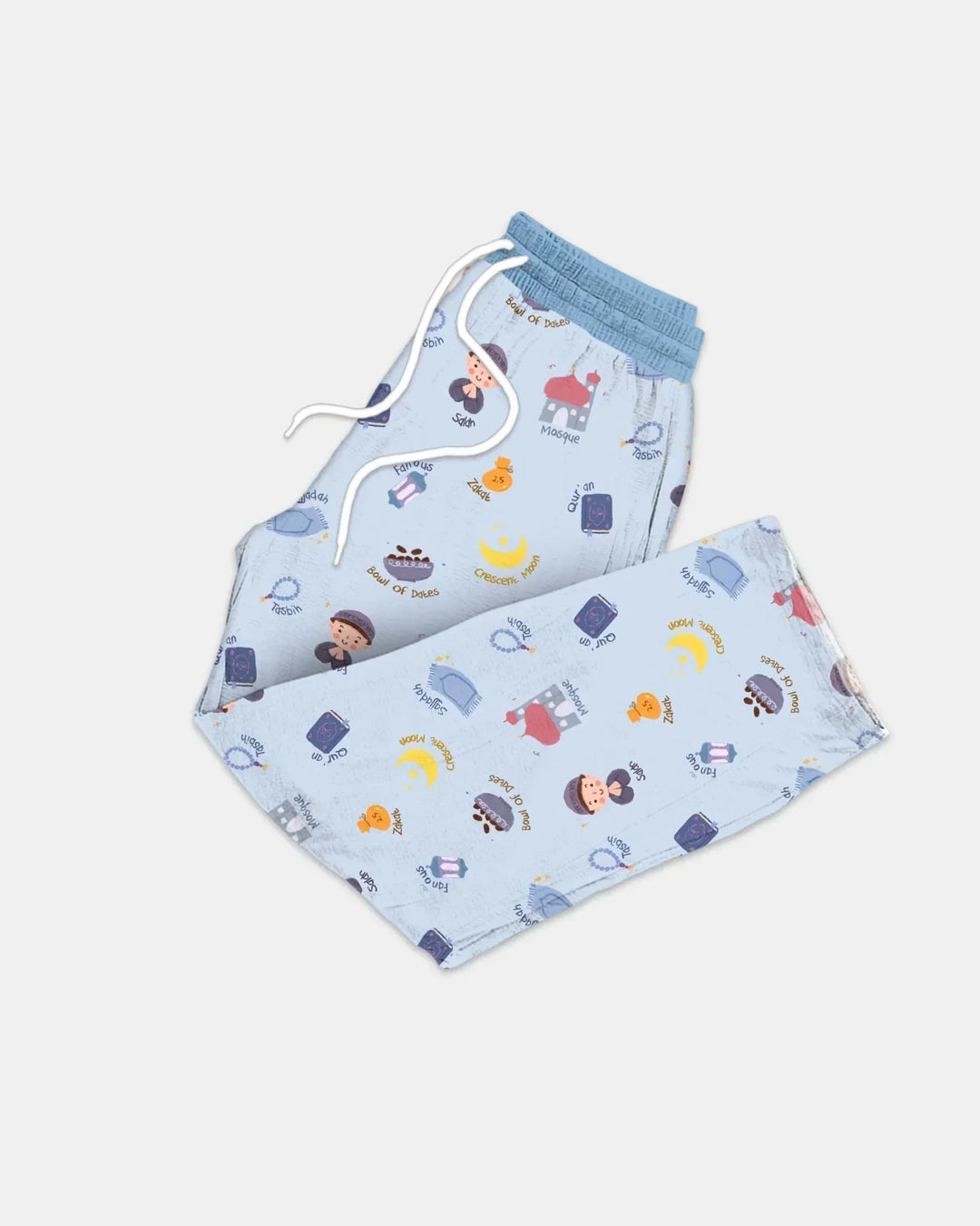 Cute Ramadhan Mubarak Bamboo Men's Pajama Set