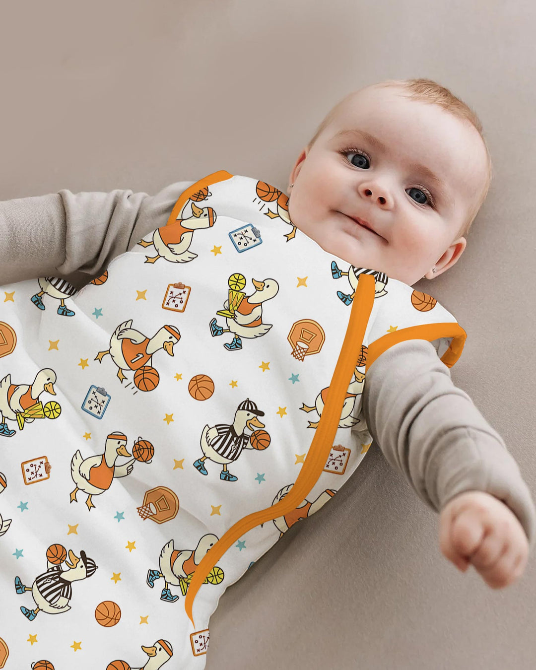 Silly Goose Playing Basketball Bamboo Sleep Bag