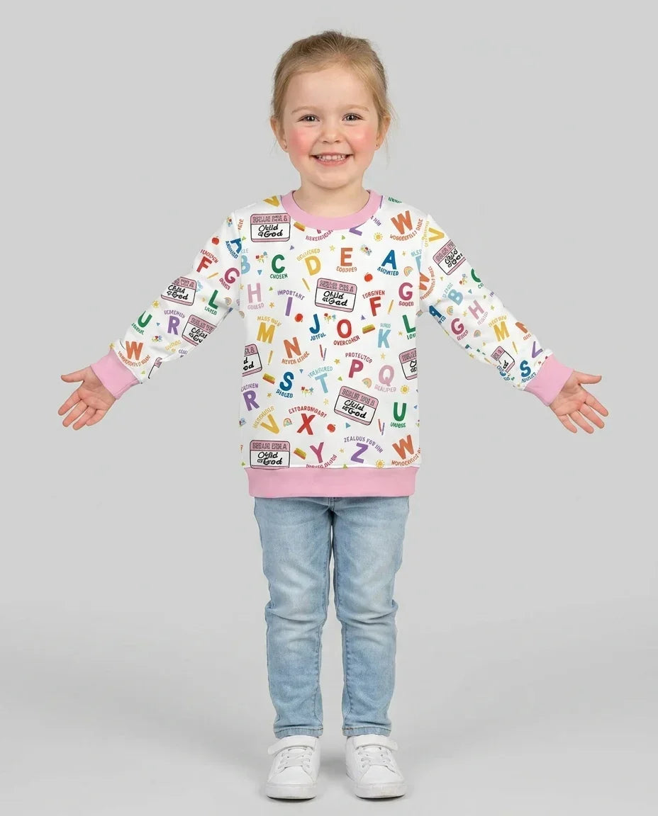 I'm A Child Of God ABCs Bamboo Crewneck Sweatshirt