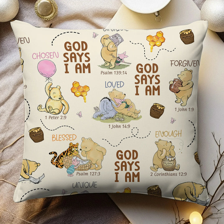 God Says I Am – Little Blessings Bamboo Pillow Case