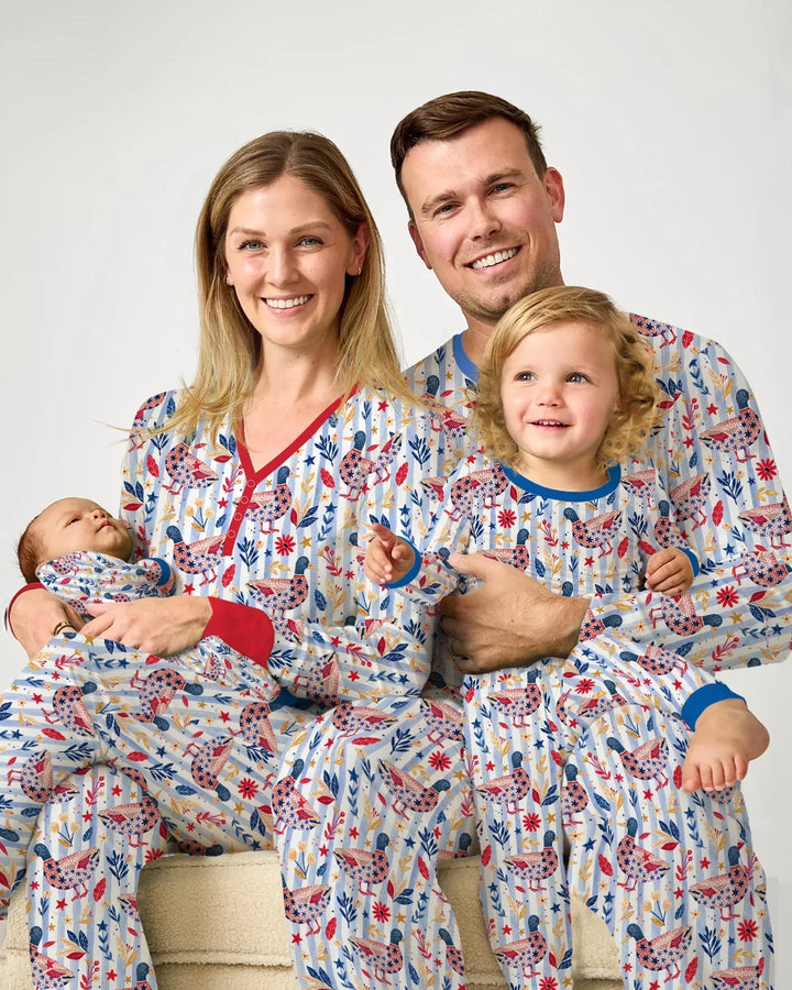 Patriotic Mallard Duck Bamboo Women Pajama Set