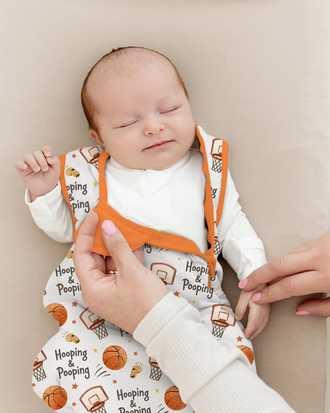 Funny Basketball Hooping & Pooping Bamboo Sleep Bag