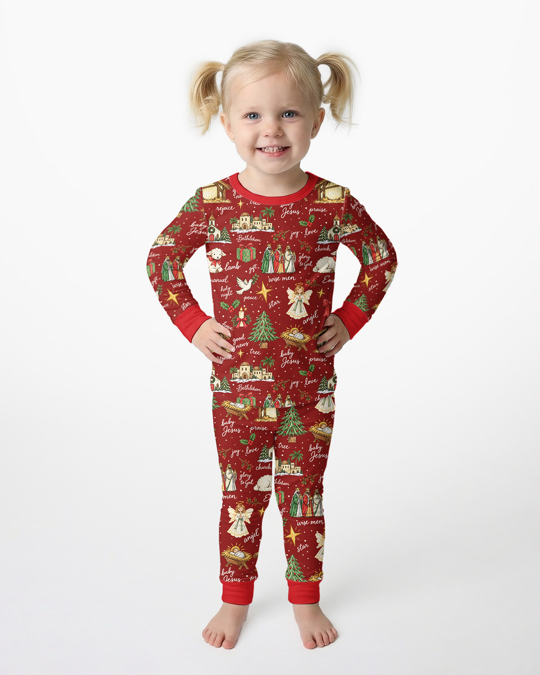 Tis The Season Family Matching Bamboo Two Piece Long Sleeve Pajama Set