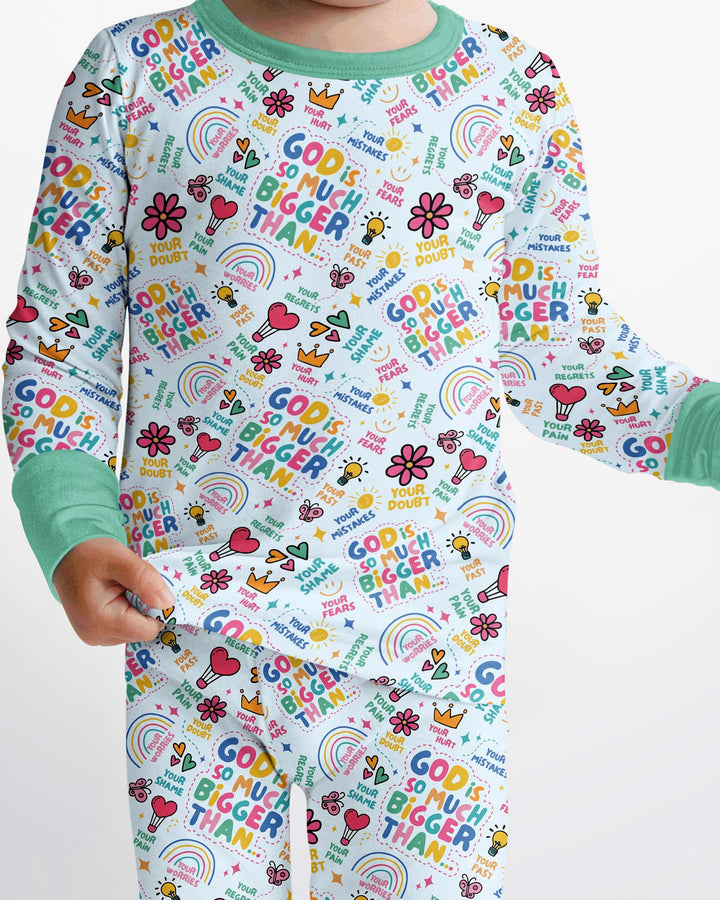 Template Bamboo Two Piece Long Sleeve Pyjamas Set