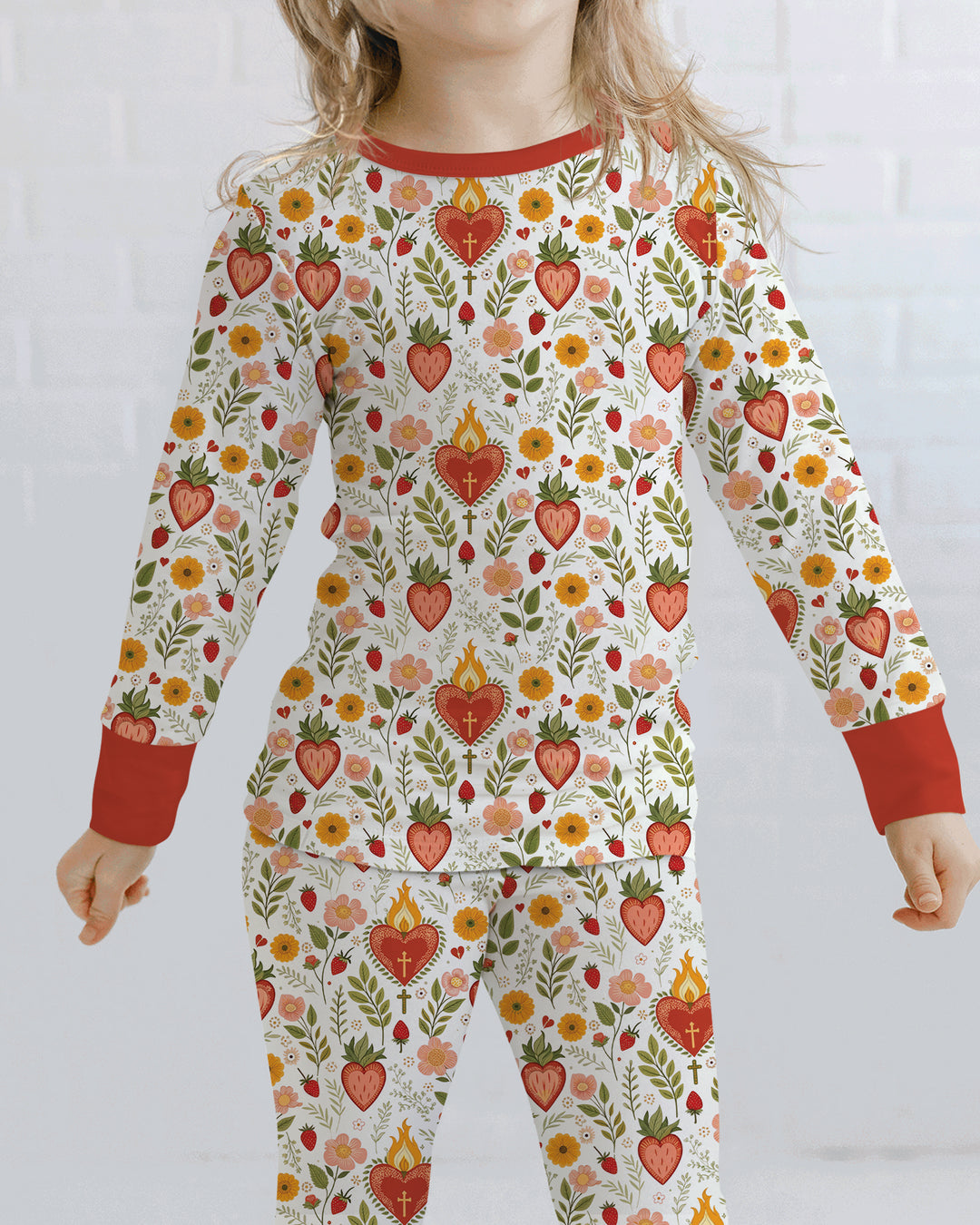 Sacred Blooms Bamboo Two Piece Long Sleeve Pajama Set