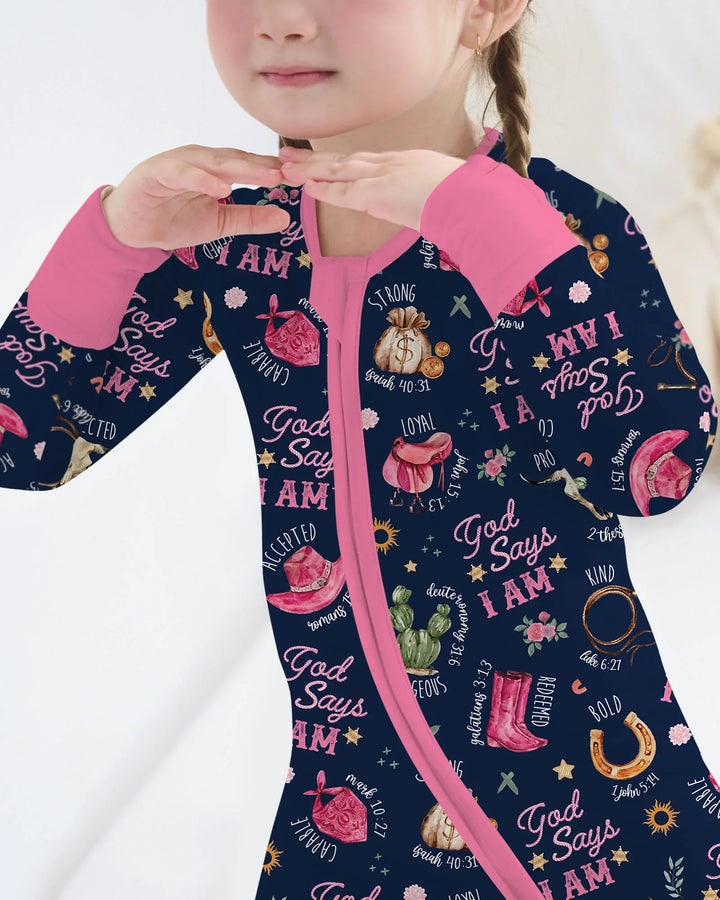 God Says I Am Western Faith Bamboo Convertible Zippy