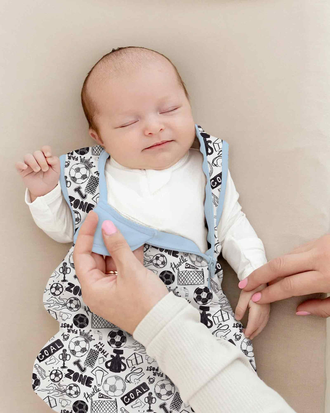 Soccer Doodle Bamboo Sleep Bag