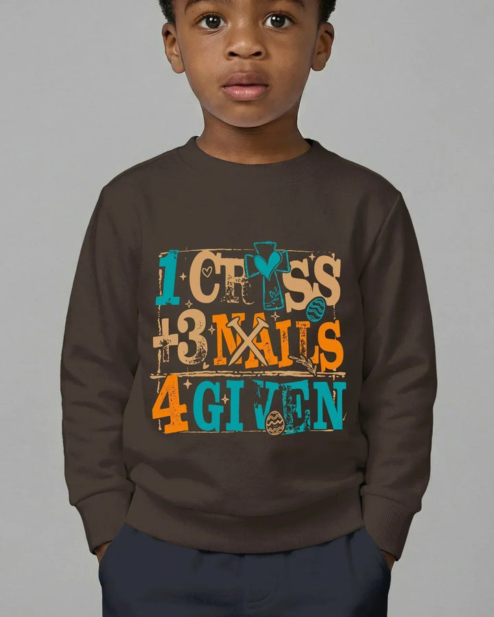 1 Cross 3 Nails 4 Given Bamboo Crewneck Sweatshirt