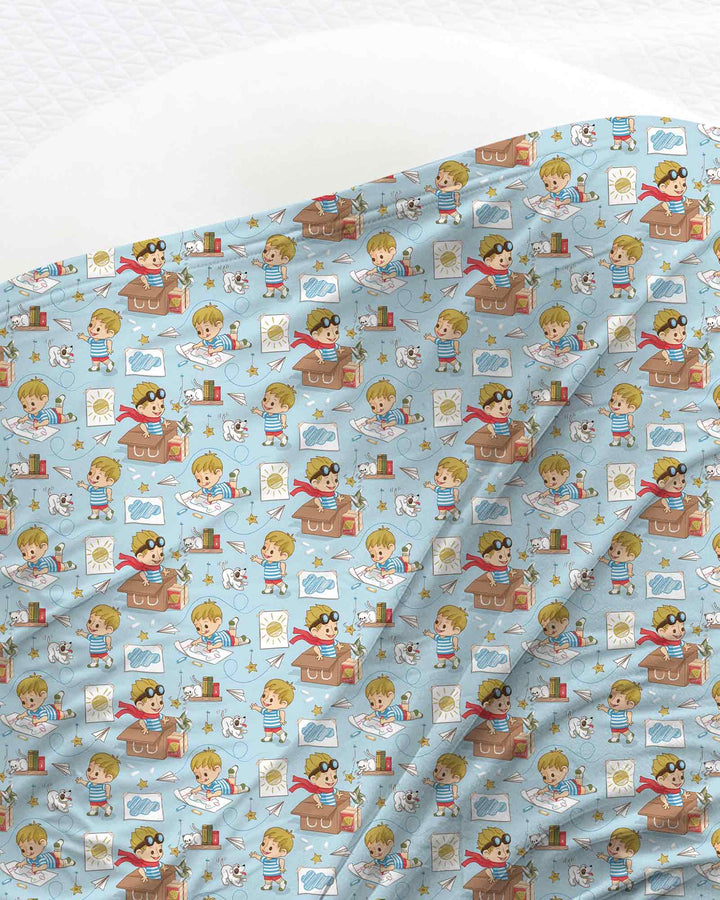 Tiny Explorer Tales swaddle blanket
