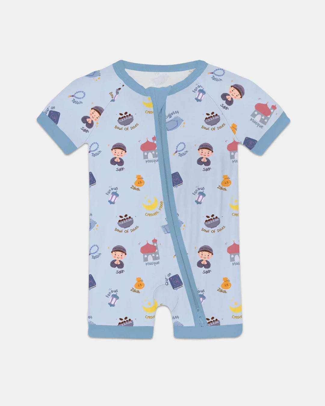 Cute Ramadhan Mubarak Bamboo Shorty Zippy