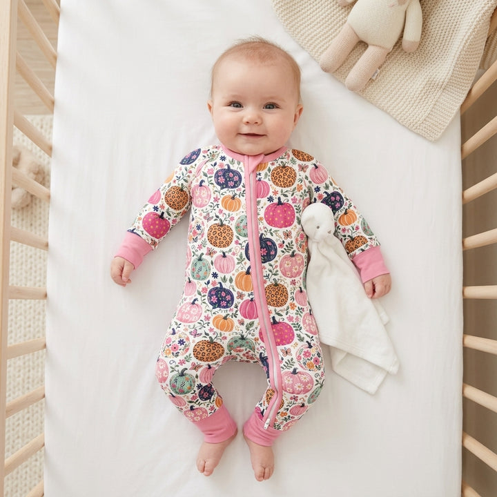 Floral Pumpkin Bamboo Convertible Zippy