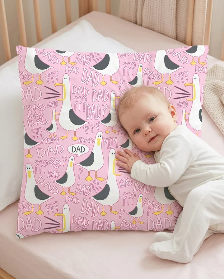 Funny Seagull DAD Bamboo Pillow Case