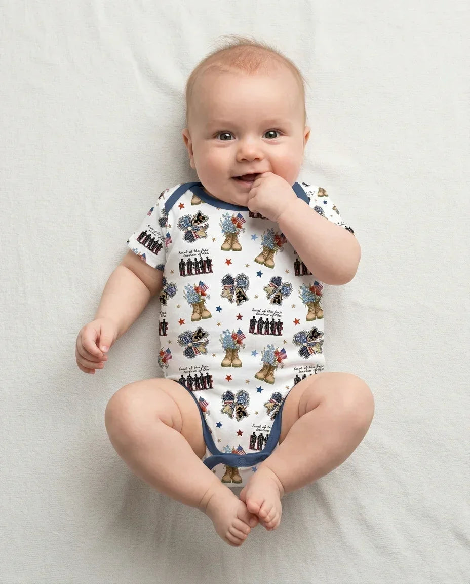 Honor the Brave Family Matching Bamboo Bodysuit
