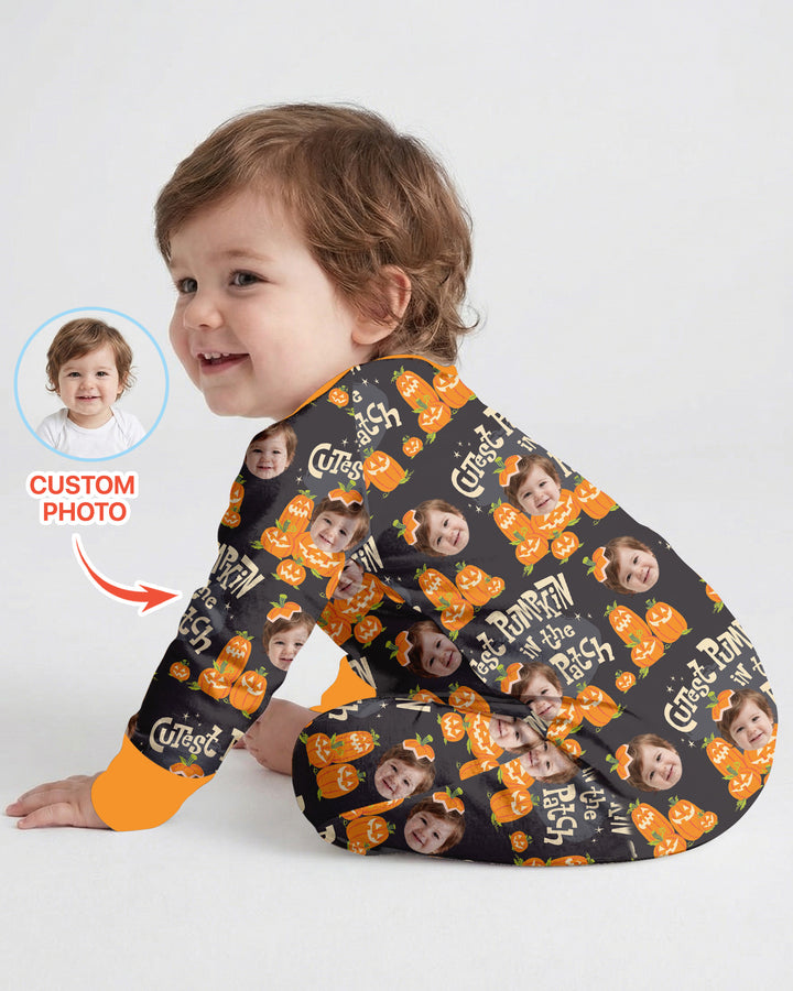 Custom Photo Cutest Pumpkin in the Patch Bamboo Convertible Zippy