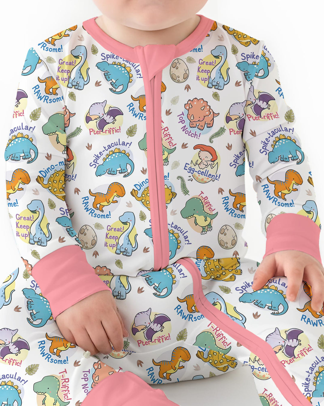 Cute Dinosaur Pun Bamboo Convertible Zippy