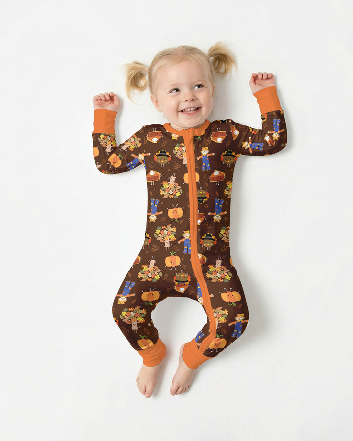 Thanksgiving Festive Bamboo Convertible Zippy