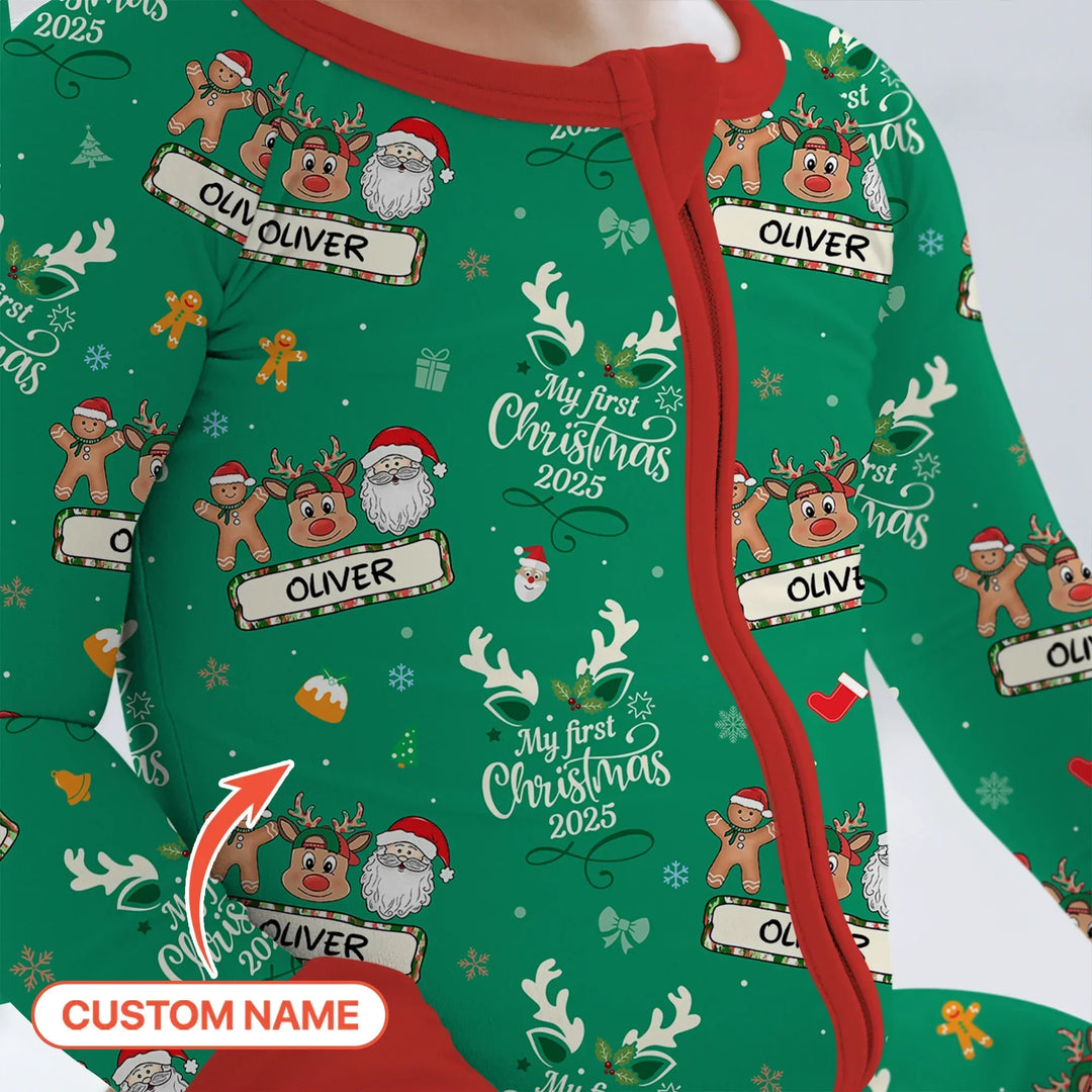 Custom Name "Merry Christmas My Deer" For Boy - Convertible Zippy , Custom Name "Merry Christmas My Deer" For Boy - Convertible Zippy - 0-3M