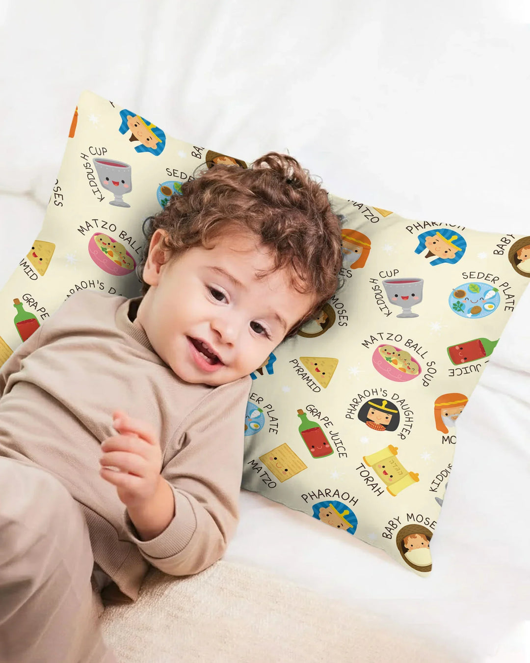 Cute Passover Characters Bamboo Pillow Case