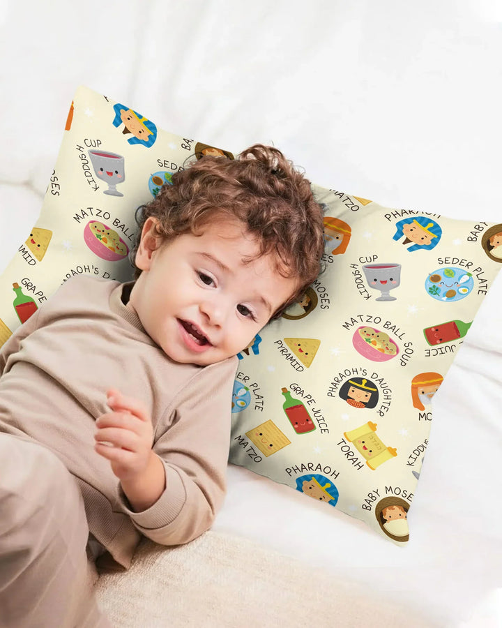 Cute Passover Characters Bamboo Pillow Case