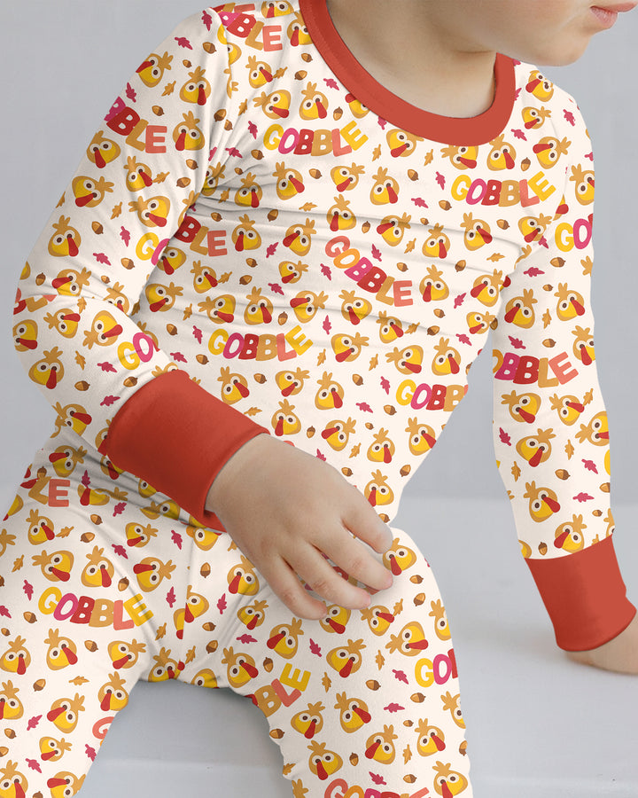 Gobble Gobble Bamboo Two Piece Long Sleeve Pajama Set