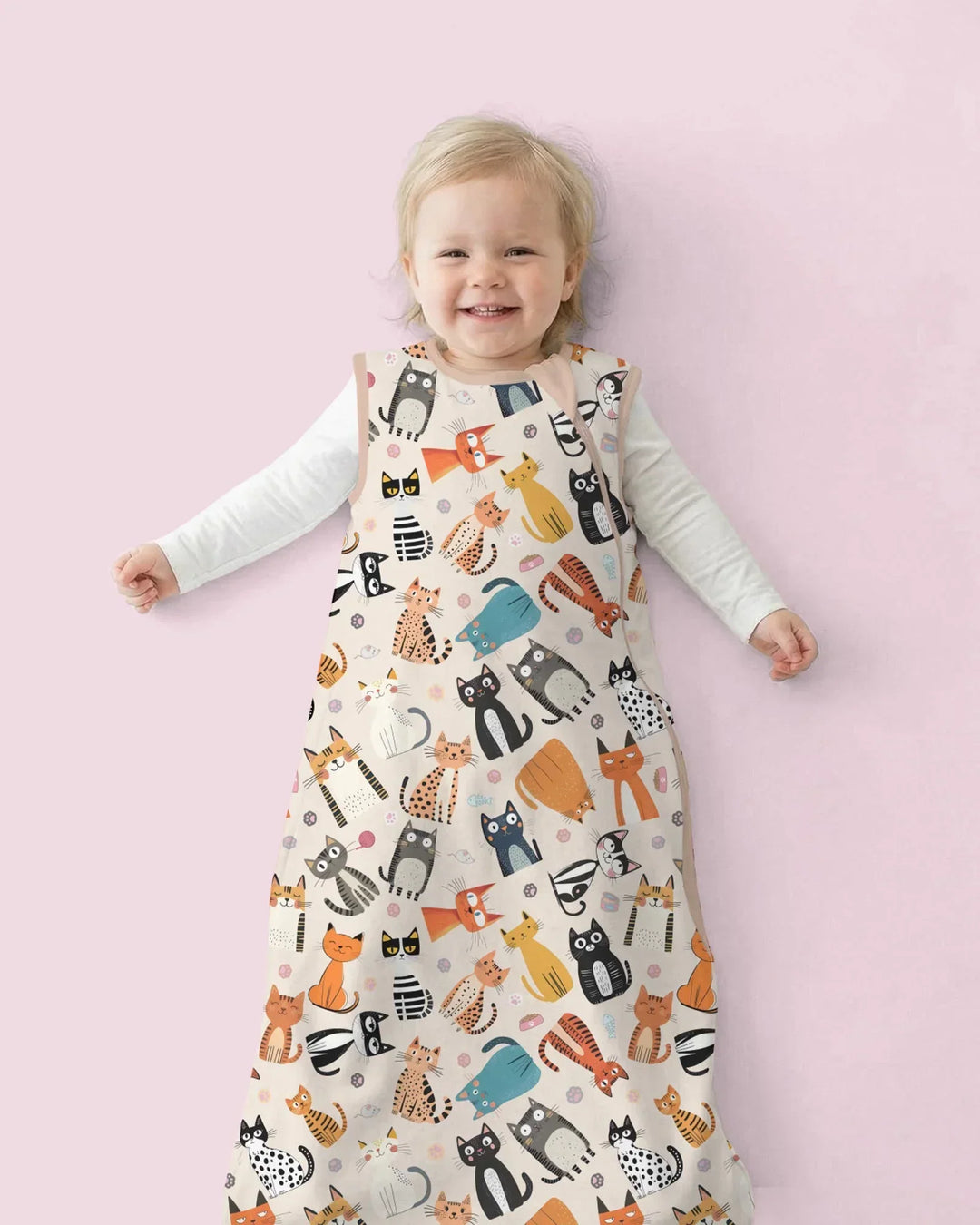 Goofy Mischief Cat Family Matching Bamboo Sleep Bag