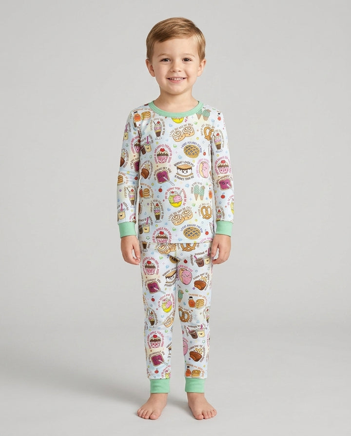 Sweet Love Puns Bamboo Two Piece Long Sleeve Pajama Set