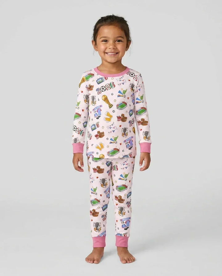 Dreaming of The Cup Bamboo Two Piece Long Sleeve Pajama Set
