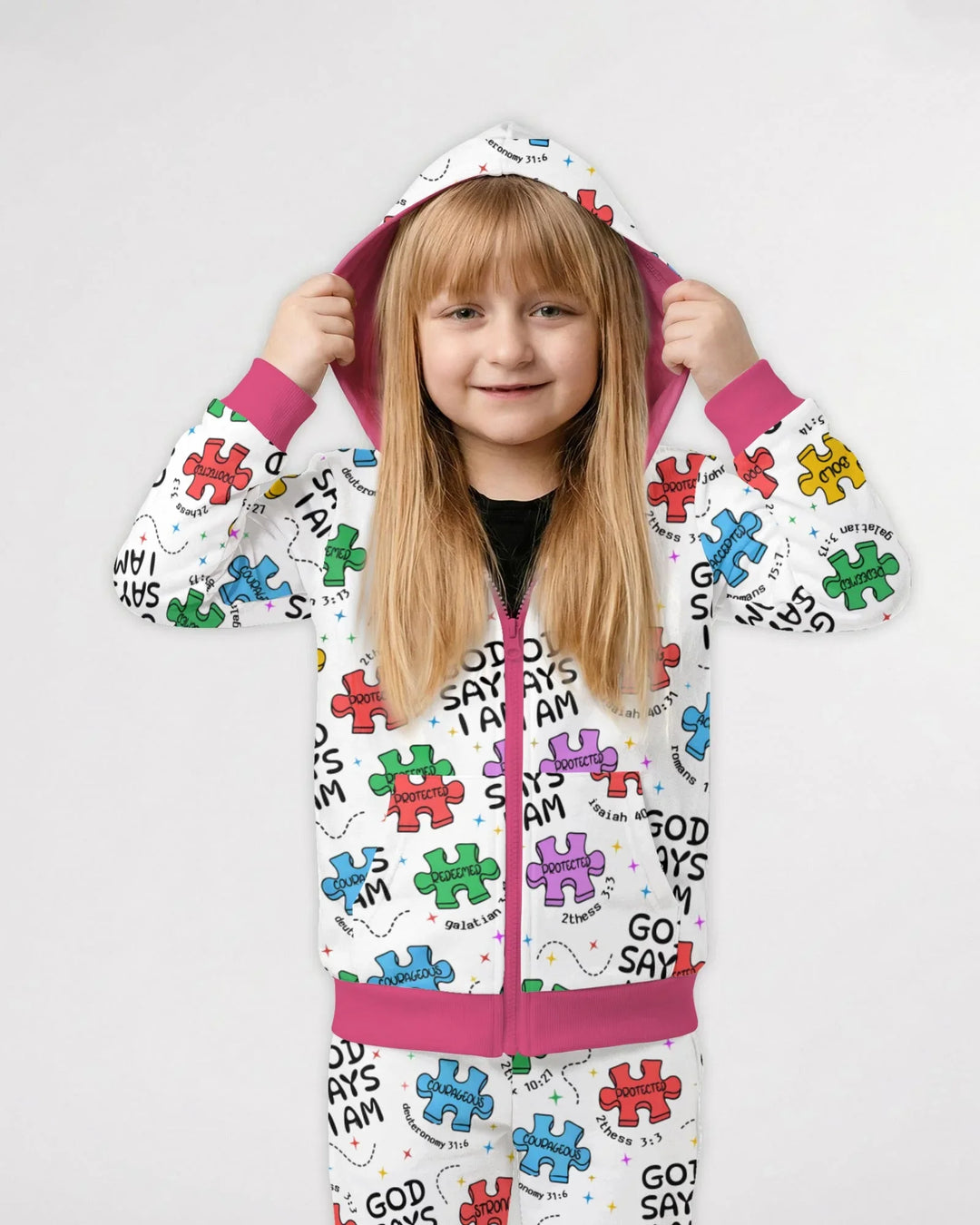 All Pieces Belong Bamboo Zip Hoodie