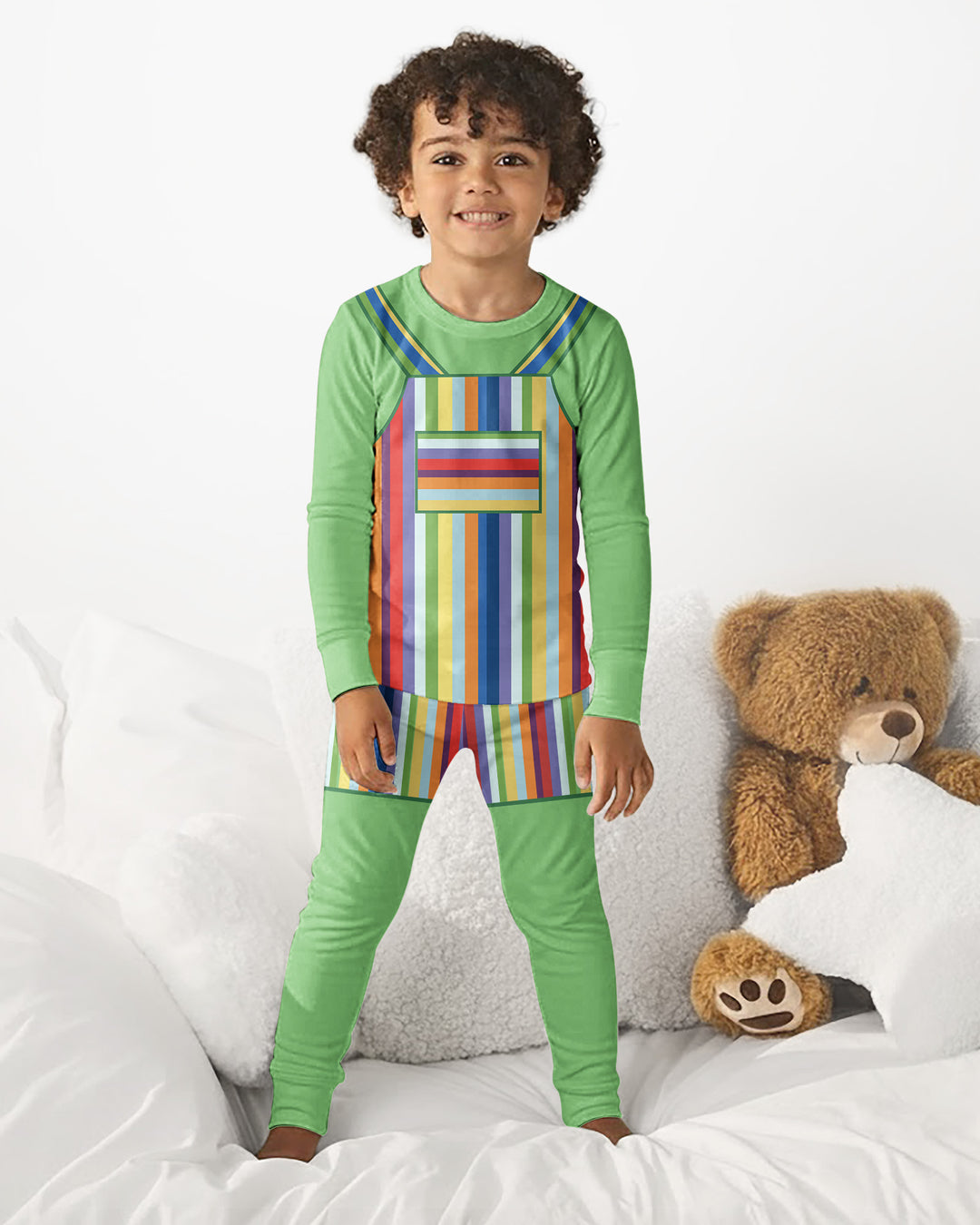 Template Bamboo Two Piece Long Sleeve Pyjamas Set